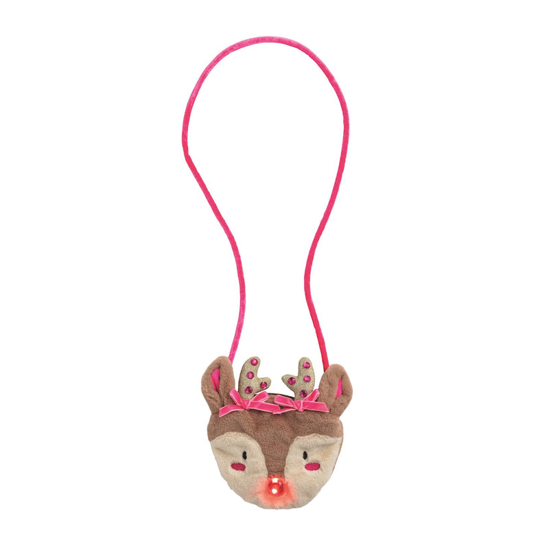 Reindeer Light-Up Purse - Pink