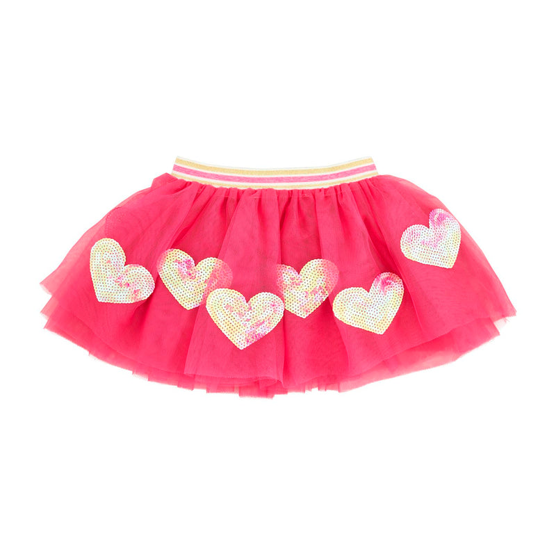 Pink Heart Sequin Tutu