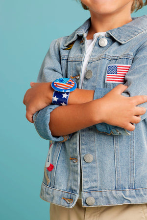 Patriotic Light-Up Slap Bracelets