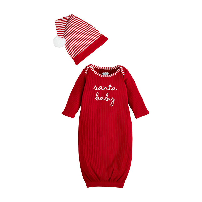 Santa Baby TMH Gown & Hat Set