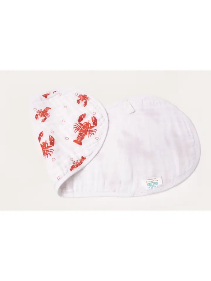 2-in-1 Burp Cloth and Bib: Heads or Tails