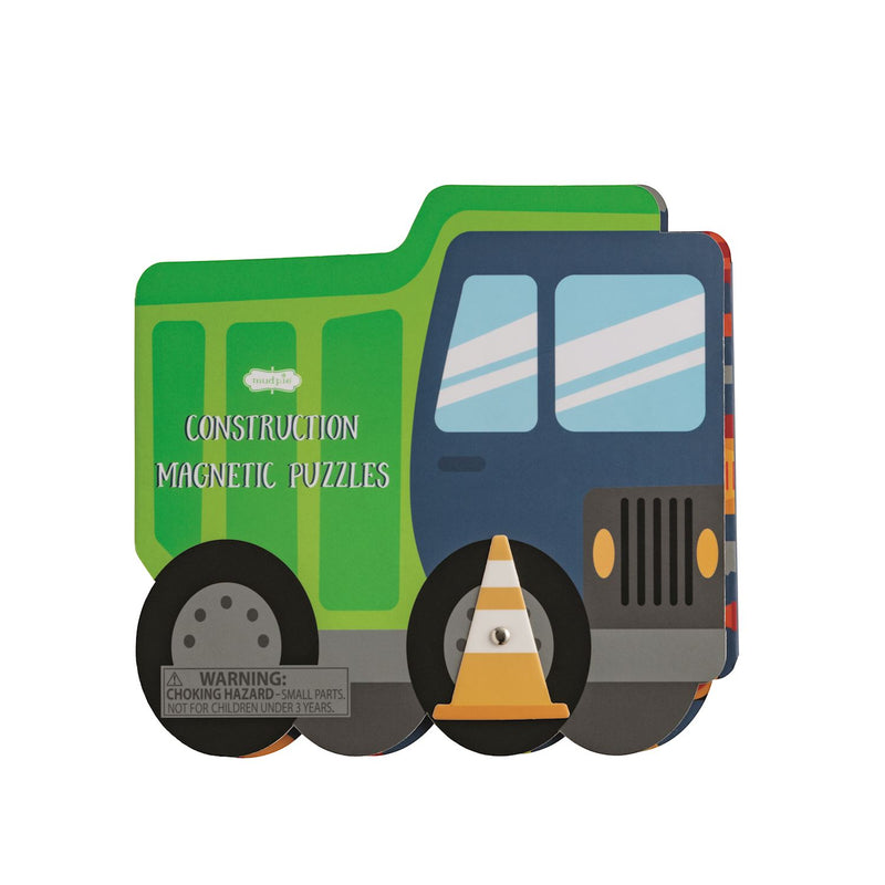 Construction Truck Magnetic Puzzle Book