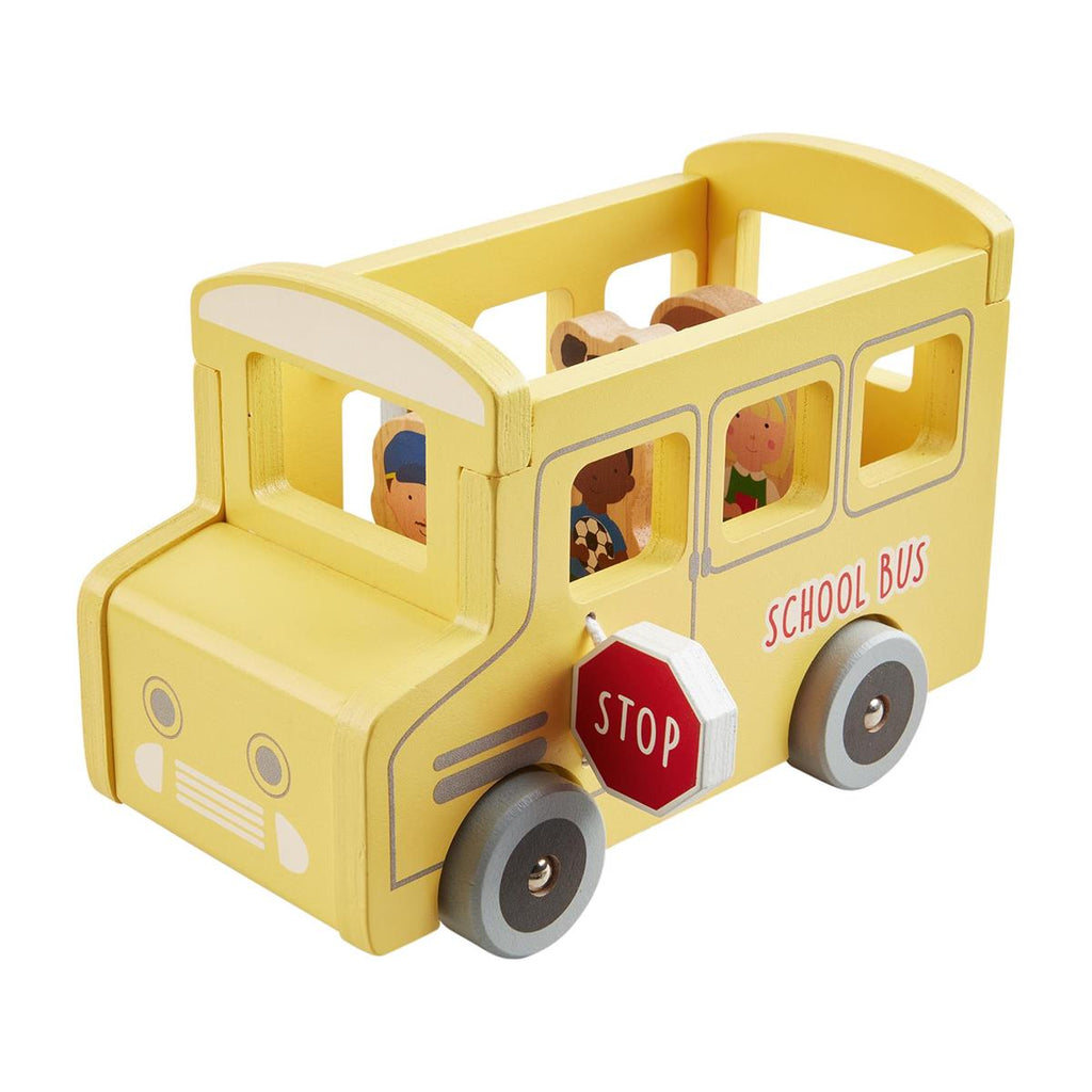 School Bus Wooden Toy Set