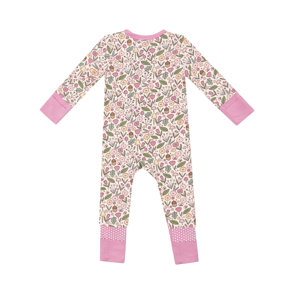 Acorn Floral - Ruffle 2way Zip Romper