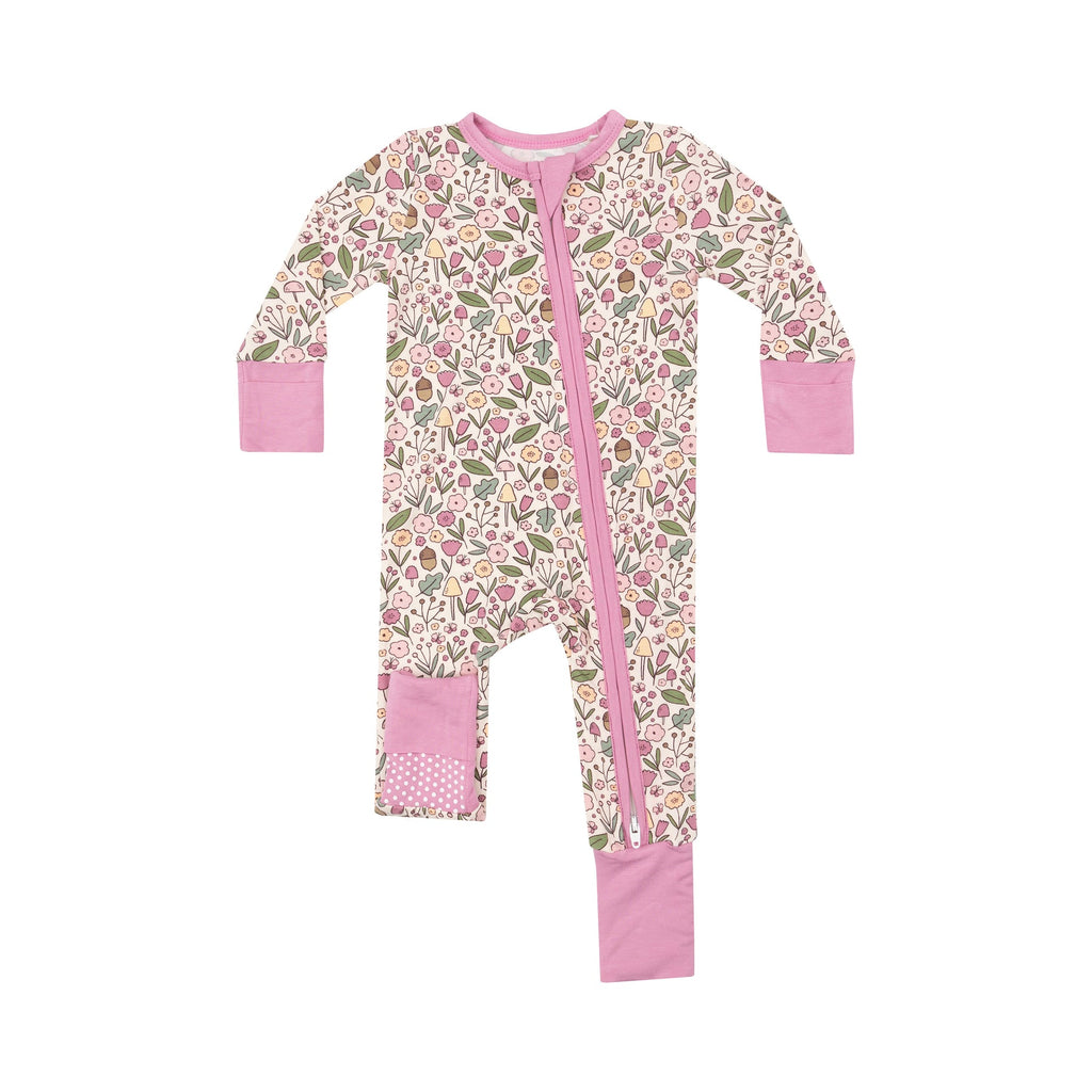 Acorn Floral - Ruffle 2way Zip Romper