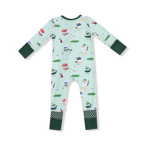Golf Pros - Green - 2Way Zip Romper