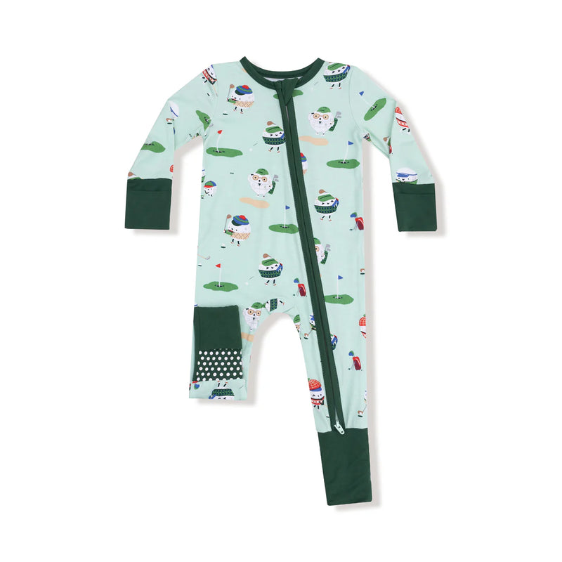 Golf Pros - Green - 2Way Zip Romper