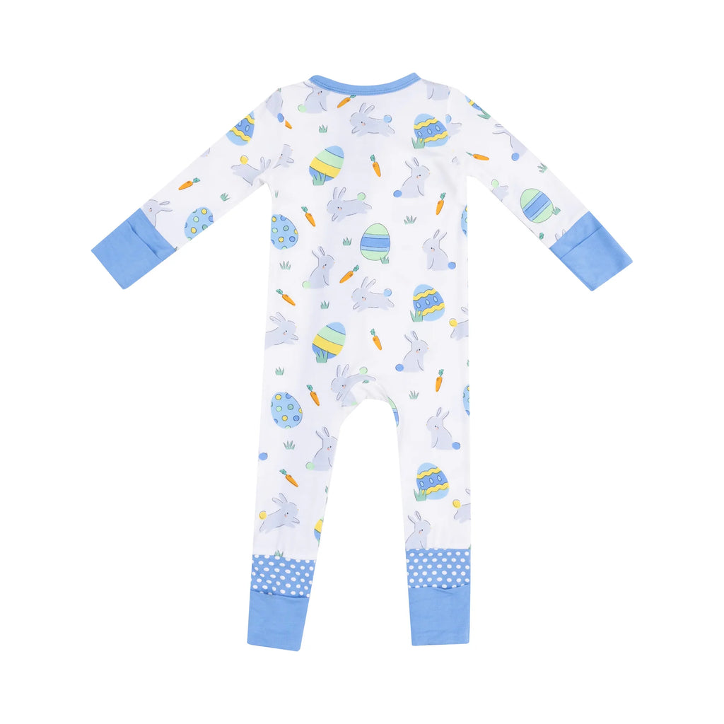 Easter Bunnies - Blue - 2Way Zip Romper