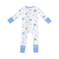 Easter Bunnies - Blue - 2Way Zip Romper