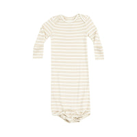 Stripe Oxford Tan Knotted Gown