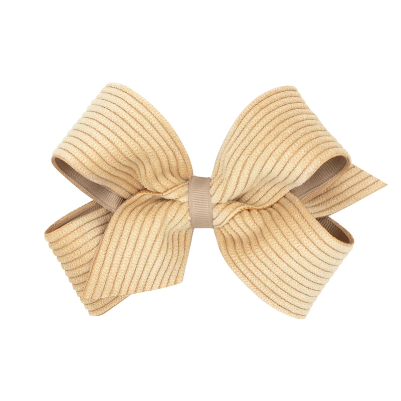 Medium Corduroy Overlay Hair Bows