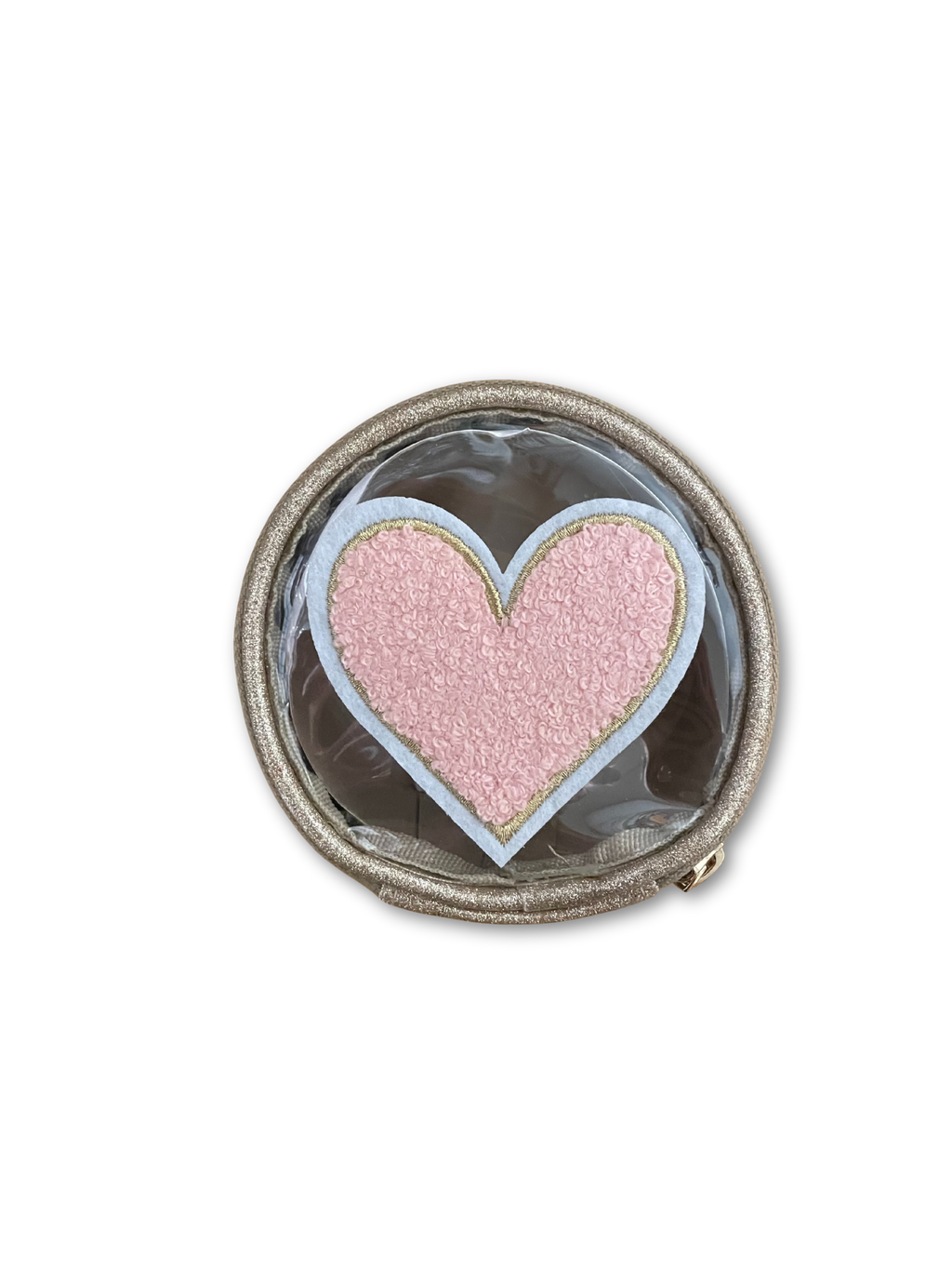 Round Pouch w/ Chenille Patch