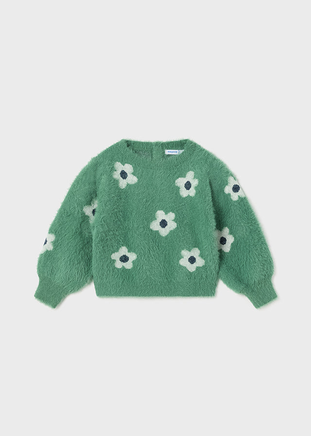 Pine Floral Jacquard Jumper Sweater