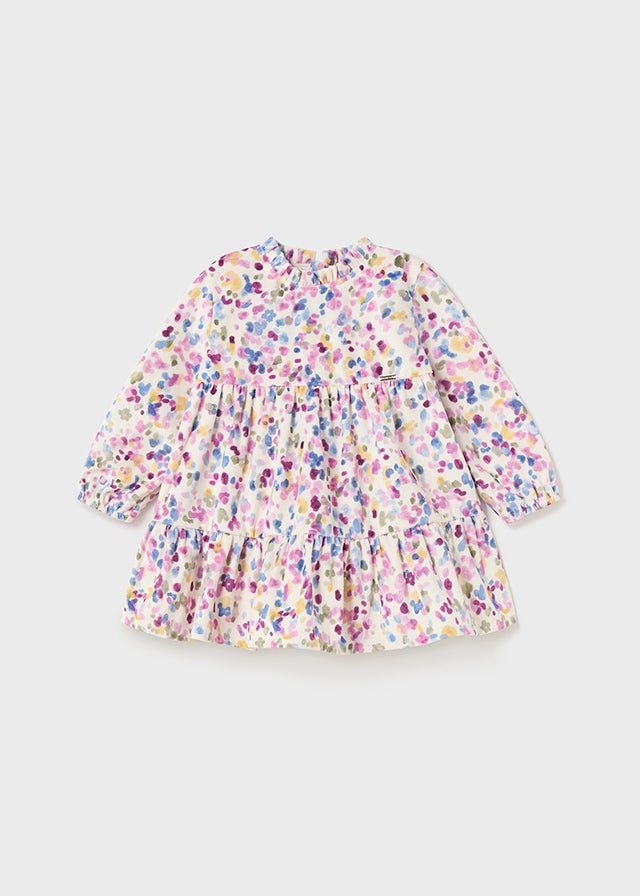 Velvet Peonies Dress