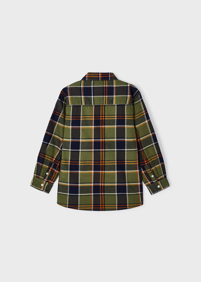 Oregano Long Sleeve Plaid Check Shirt