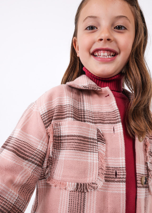 Dusty Pink Plaid Shacket