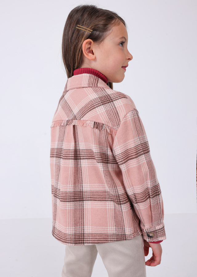 Dusty Pink Plaid Shacket