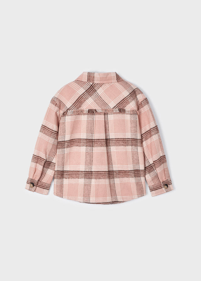 Dusty Pink Plaid Shacket