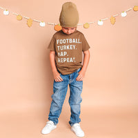 Football Turkey Nap Repeat T-Shirt