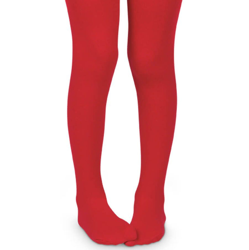 Smooth Microfiber Tights - Red