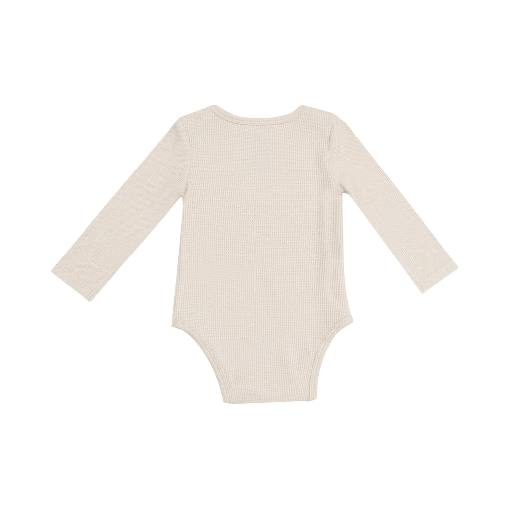 Solid Oatmeal - Waffle LS Bodysuit