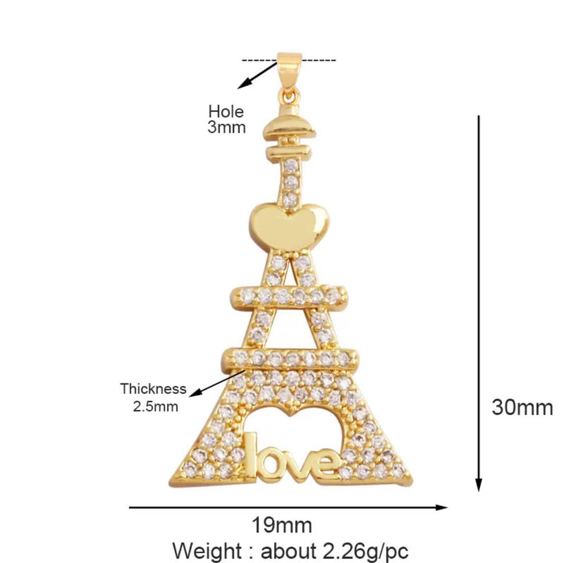 Eiffel Tower Love Charm