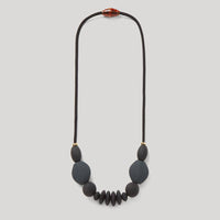 Charcoal Signature Teething Necklace - 32"