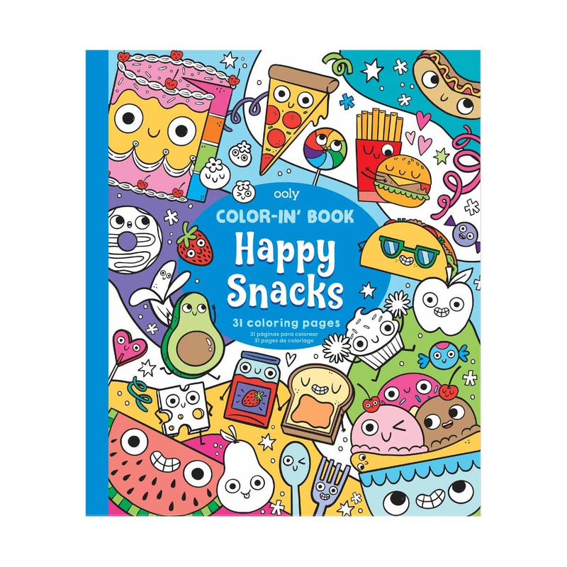 Color-in' Book - Happy Snacks