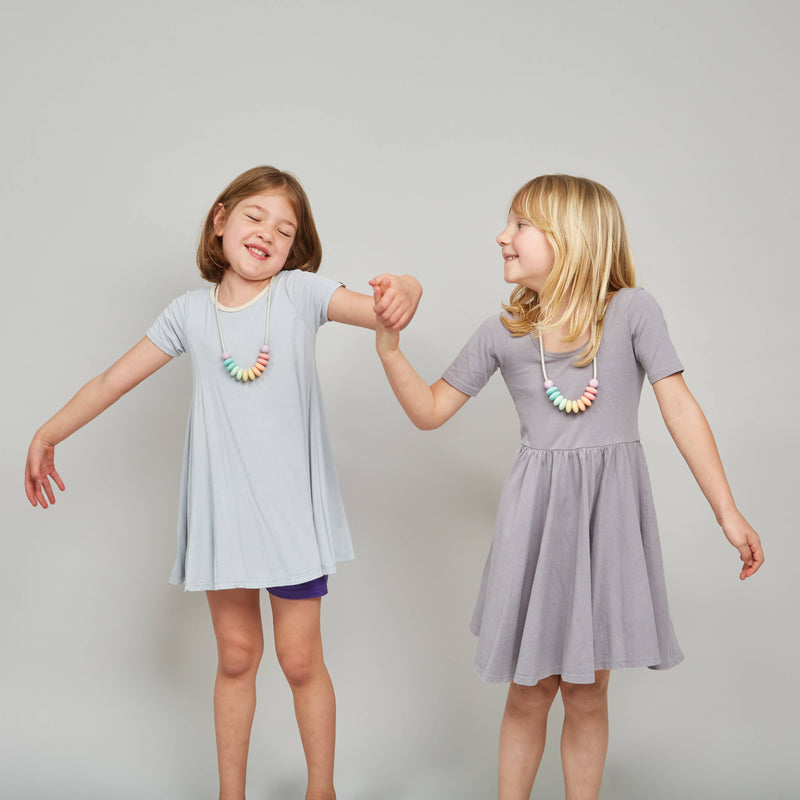 Rainbow Sherbet Sensory Necklace - 22"