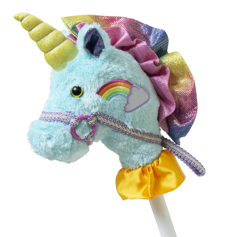 Fancy Prancer Unicorn Stick Horse (2 piece) – 33″