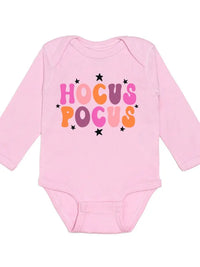 Hocus Pocus Halloween Pink LS Bodysuit