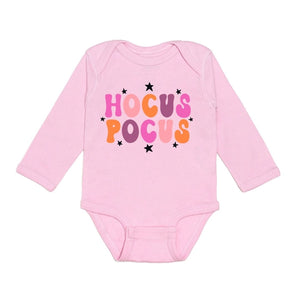 Hocus Pocus Halloween Pink LS Bodysuit