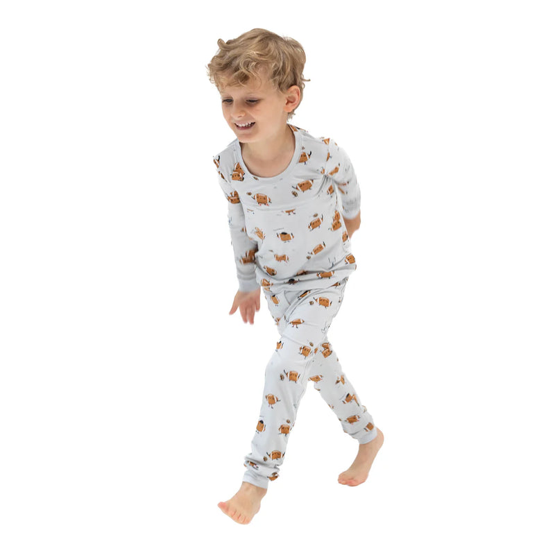 Footballs Playing Football - LS PJ Set