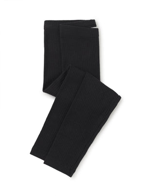 Pointelle Leggings - Jet Black