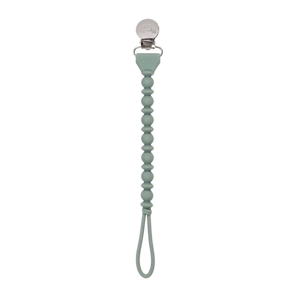 Sweetie Strap™ Silicone One-Piece Pacifier Clip - Succulent Green