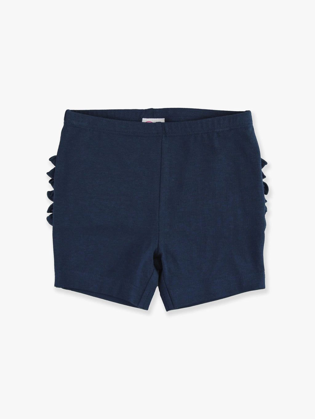 Dark Navy Girl Playground Ruffle Shorts