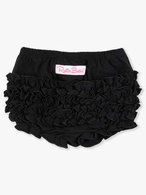 Black Knit Ruffle Butt