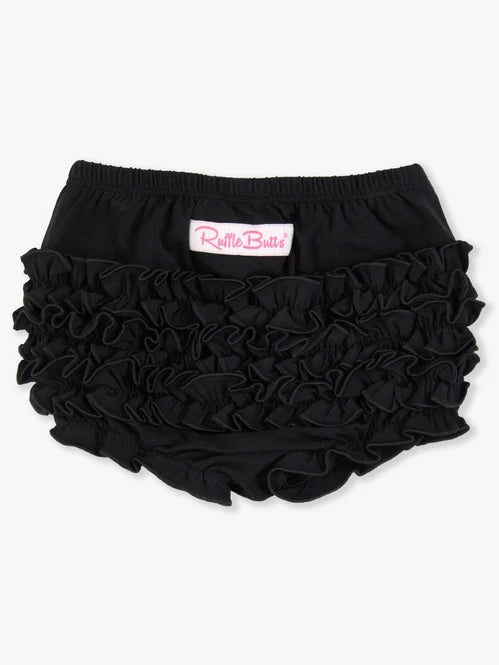 Black Knit Ruffle Butt