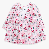Pink Dear Santa Knit Long Sleeve Twirl Dress