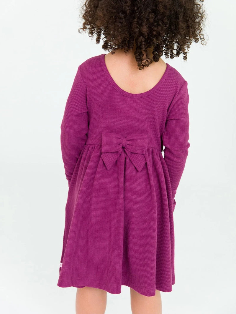 Eggplant Twirl Dress & Legging Set