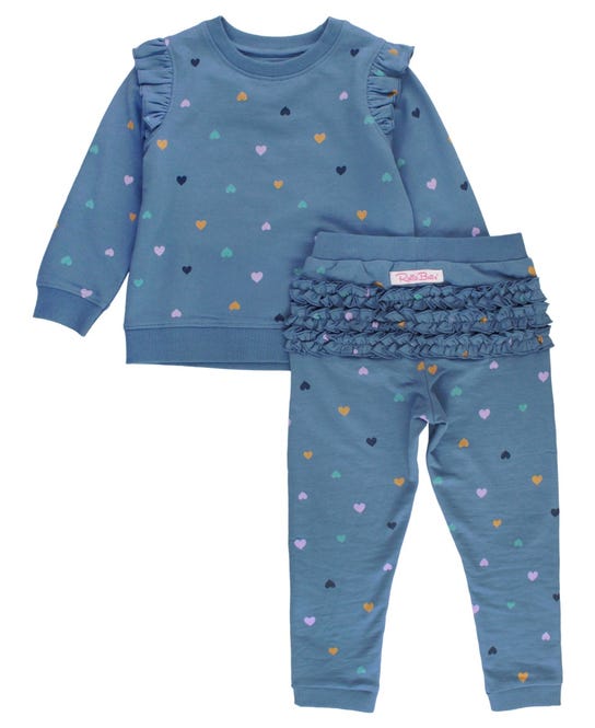 Lots of Love | Knit Flutter Jogger Set