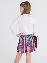 Prep School Plaid Wrap Skort