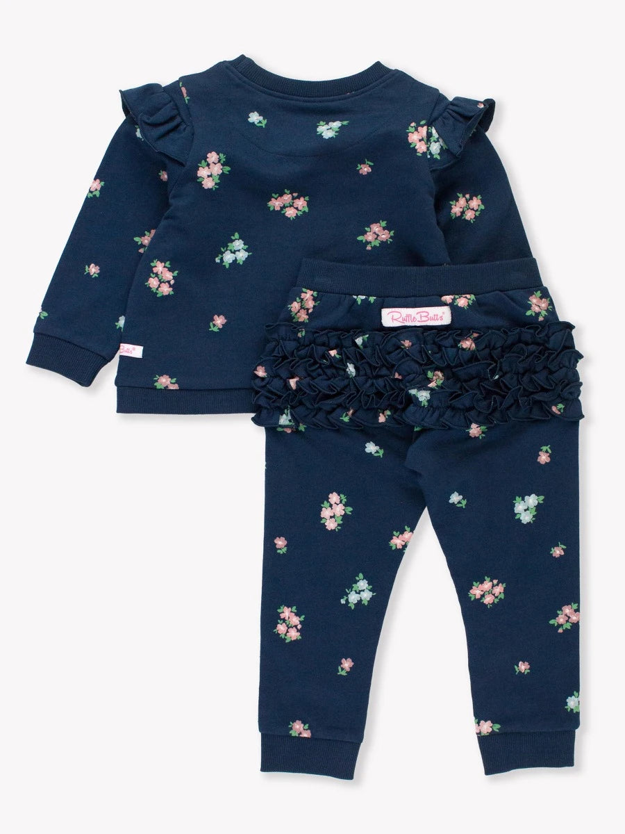 Ready to Bloom Ruffle Long Sleeve Jogger Set