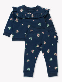 Ready to Bloom Ruffle Long Sleeve Jogger Set