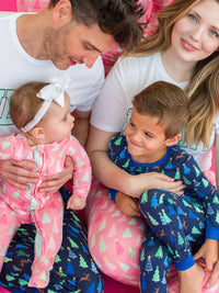 Merry Blue Pines - Long Sleeve Pajama Set