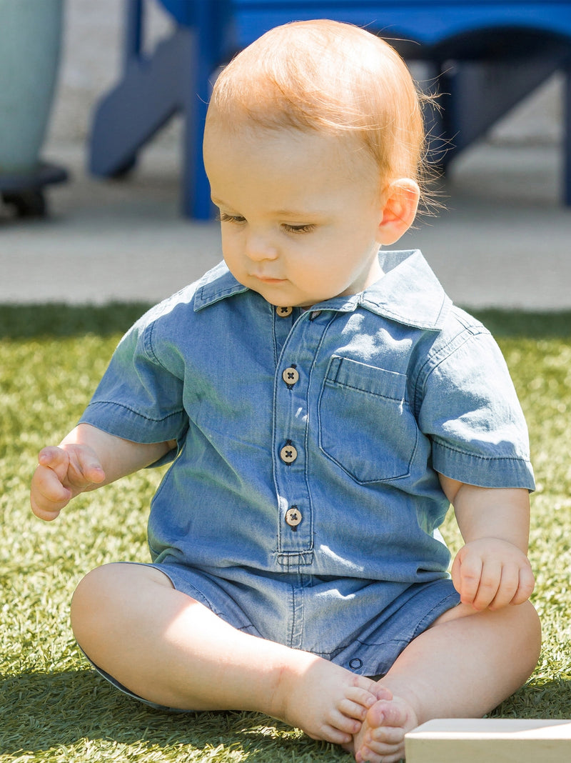 Denim Romper