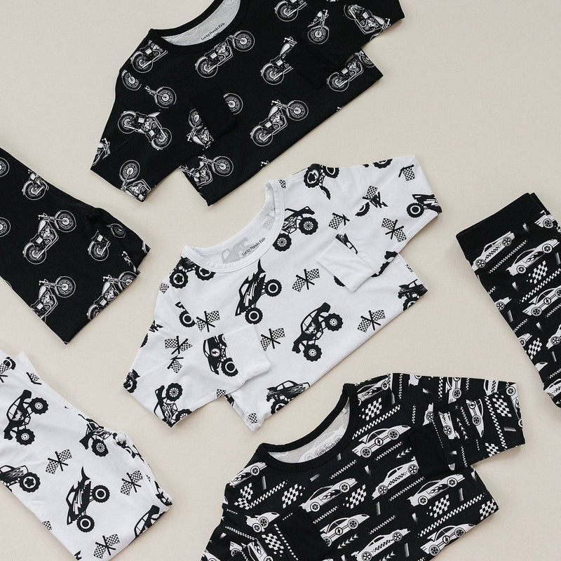 Bamboo Two Piece Set - Race Cars