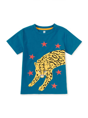 Ocelot Pounce Double Sided Graphic Tee - Aruba