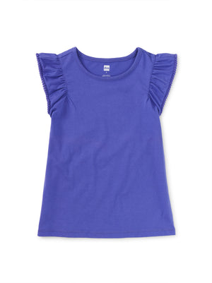 Pom-Pom Flutter Top - Han Purple