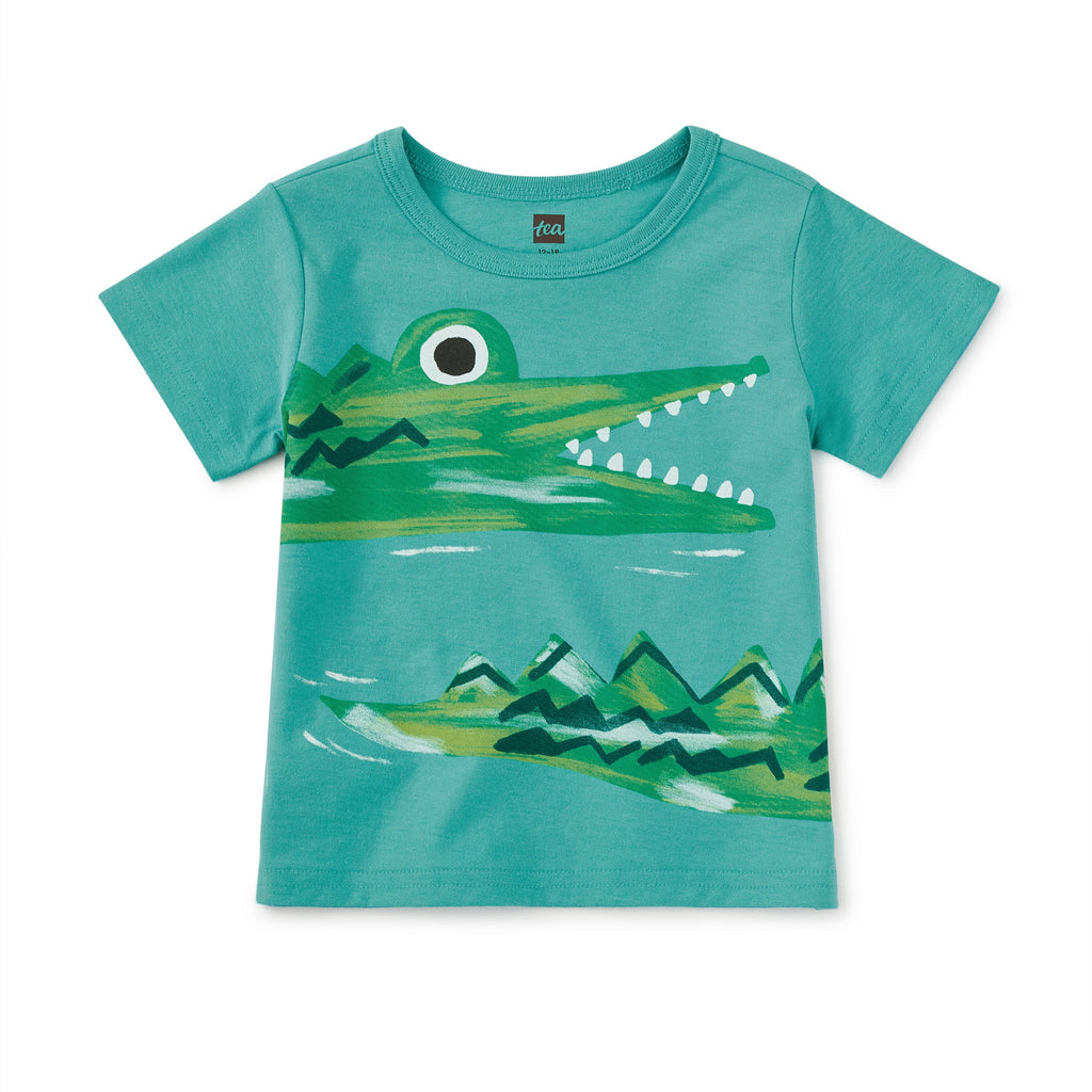 Baby Caiman Graphic Tee - Patina